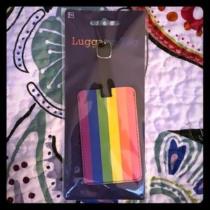 Gay pride luggage tag